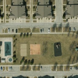 Volleyball Court, Fishers, IN — aerial view