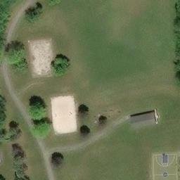 Sand Volleyball Court, PA — aerial view