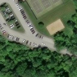 Volleyball Court, PA — aerial view