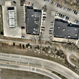 Woodlands Backyard — aerial view