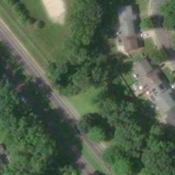 Sand Volleyball Court, NJ — aerial view