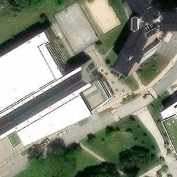 Sand Volleyball Court, West Chester, PA — aerial view