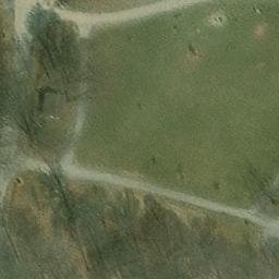 Sand Volleyball Court, IN — aerial view