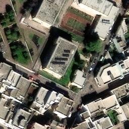 Volleyball Court near Specchia — aerial view