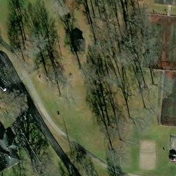 Sand Volleyball Court, New Carlisle, OH — aerial view