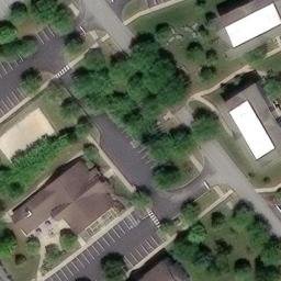 Volleyball Court, PA — aerial view
