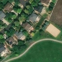 Sand Volleyball Court, Westminster, CO — aerial view