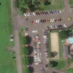 Volleyball Court, NJ — aerial view