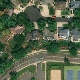 Sand Volleyball Court, Thornton, CO — aerial view