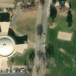 Hard Volleyball Court — aerial view
