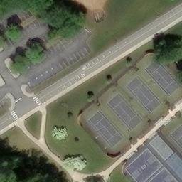 Volleyball Court, PA — aerial view