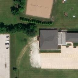 Volleyball Court, Quincy, IL — aerial view