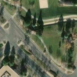 Sand Volleyball Court, Broomfield, CO — aerial view