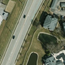 Sand Volleyball Court, Indianapolis city (balance), IN — aerial view