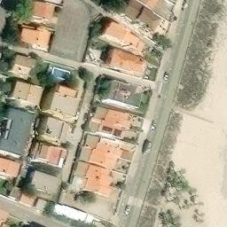 Sand Volleyball Court — aerial view