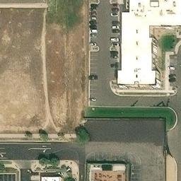 Sand Volleyball Court, Broomfield, CO — aerial view