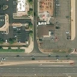 Sand Volleyball Court, Broomfield, CO — aerial view