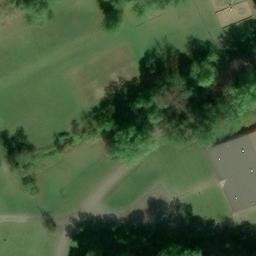 Sand Volleyball Court, OH — aerial view