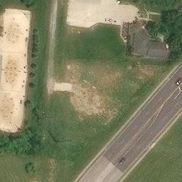 Sand Volleyball Court, Pickerington, OH — aerial view