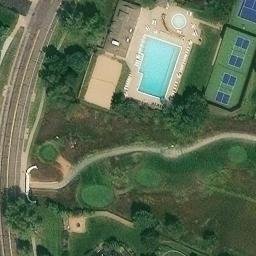 Sand Volleyball Court, Westminster, CO — aerial view