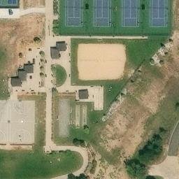 Volleyball Court, Thornton, CO — aerial view
