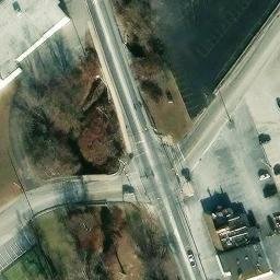 Asphalt Volleyball Court, Folsom, PA — aerial view
