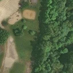 Sand Volleyball Court, OH — aerial view