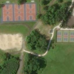 Sand Volleyball Court, NJ — aerial view