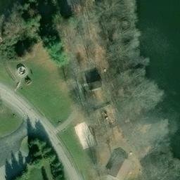 Sand Volleyball Court, PA — aerial view