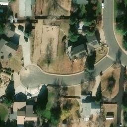 Volleyball Court, CO — aerial view