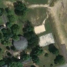 Sand Volleyball Court, NJ — aerial view