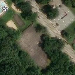 Sand Volleyball Court, Ashland, NJ — aerial view