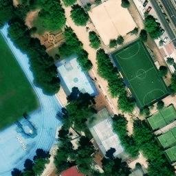 Sand Volleyball Court — aerial view