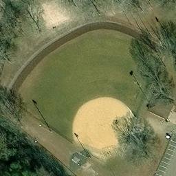 Sand Volleyball Court, NJ — aerial view