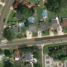 Sand Volleyball Court, Bellmawr, NJ — aerial view