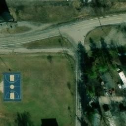 Volleyball Court, Buffalo, IL — aerial view