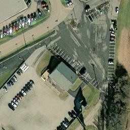 Sand Volleyball Court, OH — aerial view