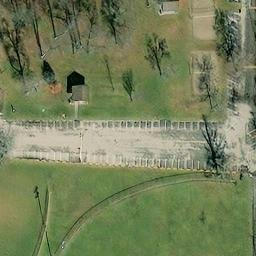 Sand Volleyball Court, OH — aerial view