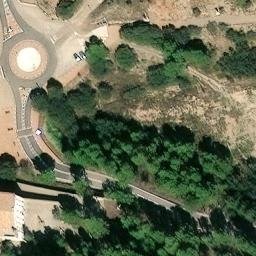 Vista aérea de Aparcamiento de la Cueva Santa