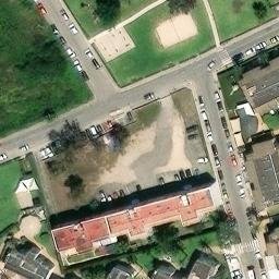 Sand Volleyball Court — aerial view