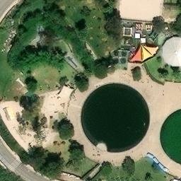Sand Volleyball Court — aerial view