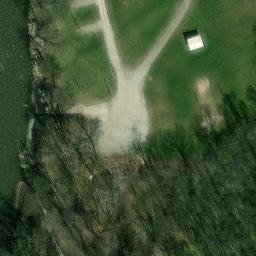 Sand Volleyball Court, Riverton, IL — aerial view