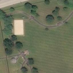 Sand Volleyball Court, PA — aerial view