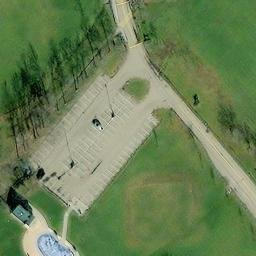 Volleyball Court, Huber Heights, OH — aerial view
