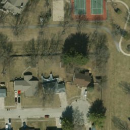Sand Volleyball Court, Indianapolis city (balance), IN — aerial view