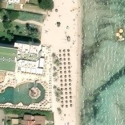 Sand Volleyball Court — aerial view