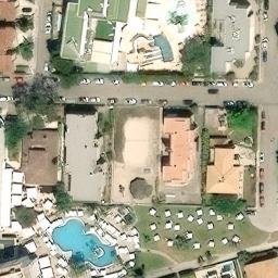 Sand Volleyball Court — aerial view