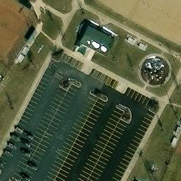 Sand Volleyball Court, Decatur, IL — aerial view