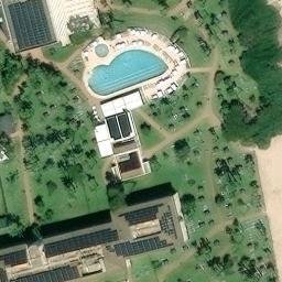 Sand Volleyball Court — aerial view