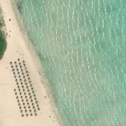 Sand Volleyball Court — aerial view